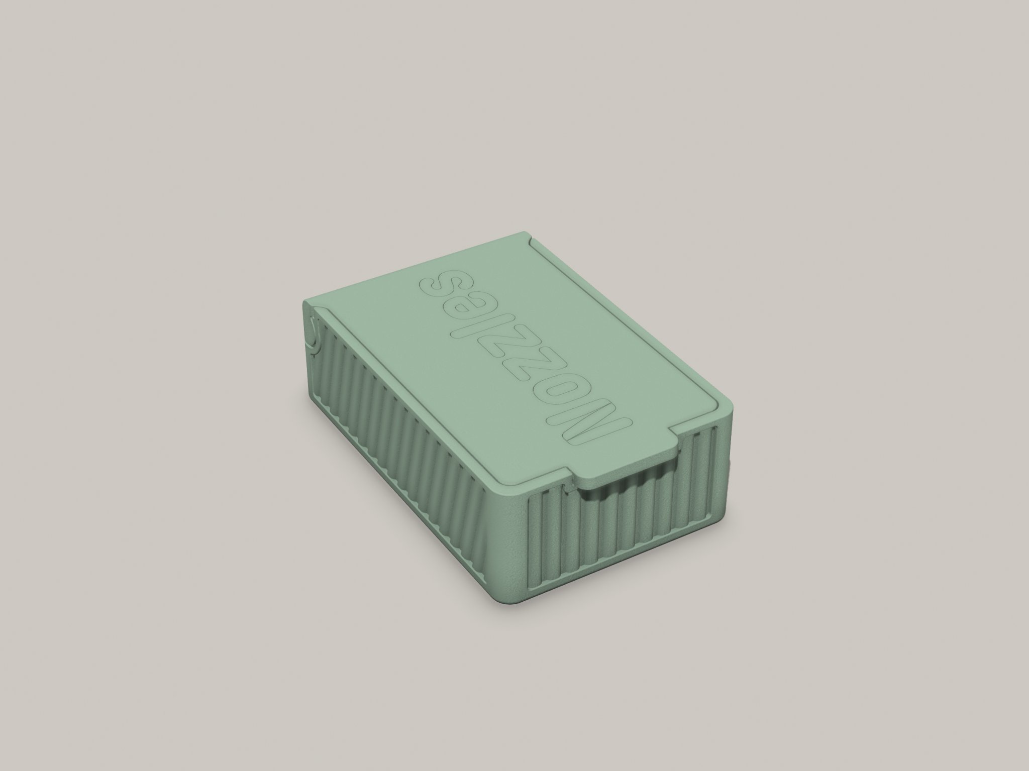 Hộp chứa vòi phun nhỏ gọn với nắp khóa snap-lock