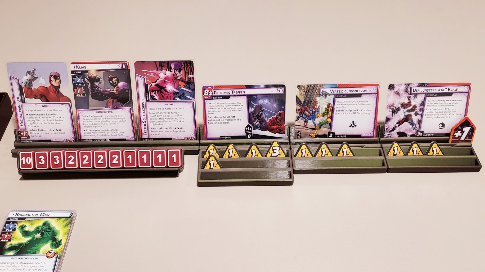 Giá đỡ thẻ và khay đếm cho trò chơi Marvel Champions