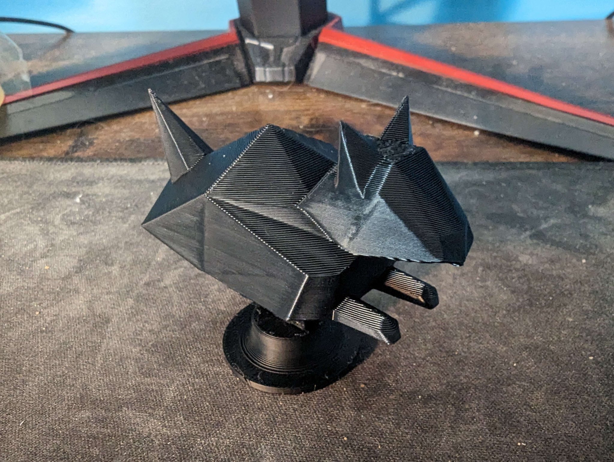 Đầu bù nhún floppa phong cách low poly