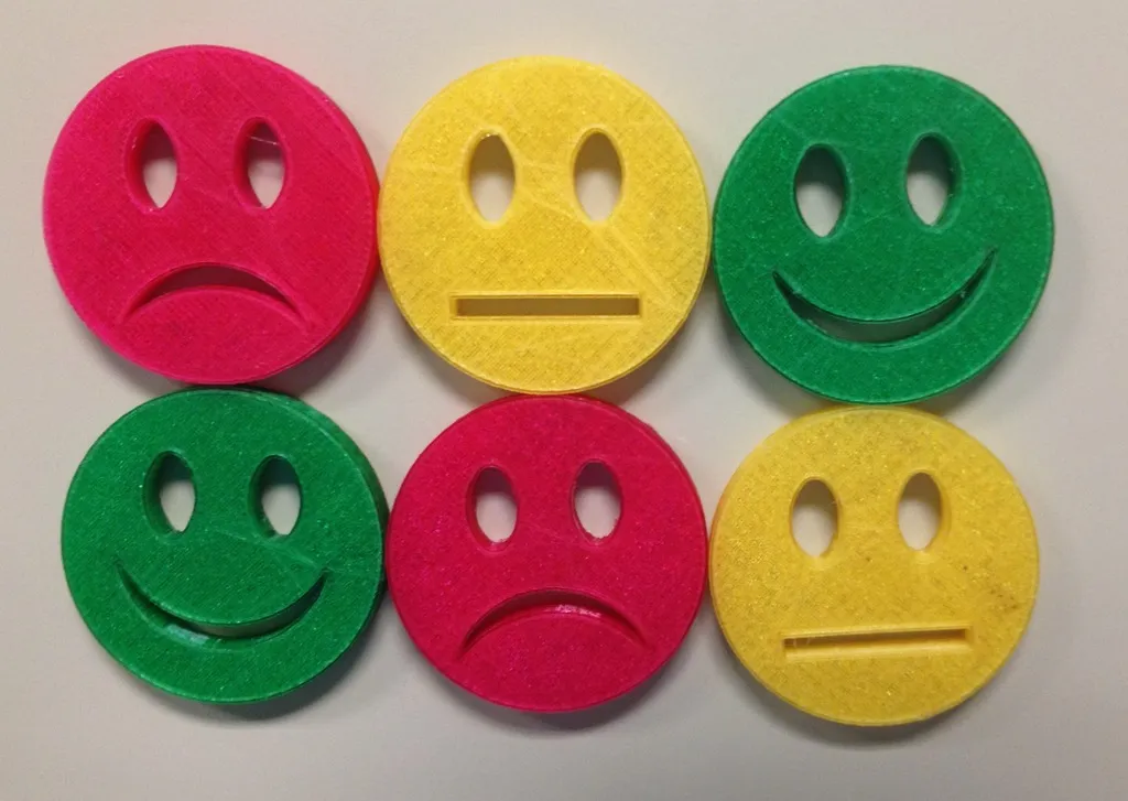 Biểu tượng mặt cảm xúc đơn giản cho bạn bè và gia đình