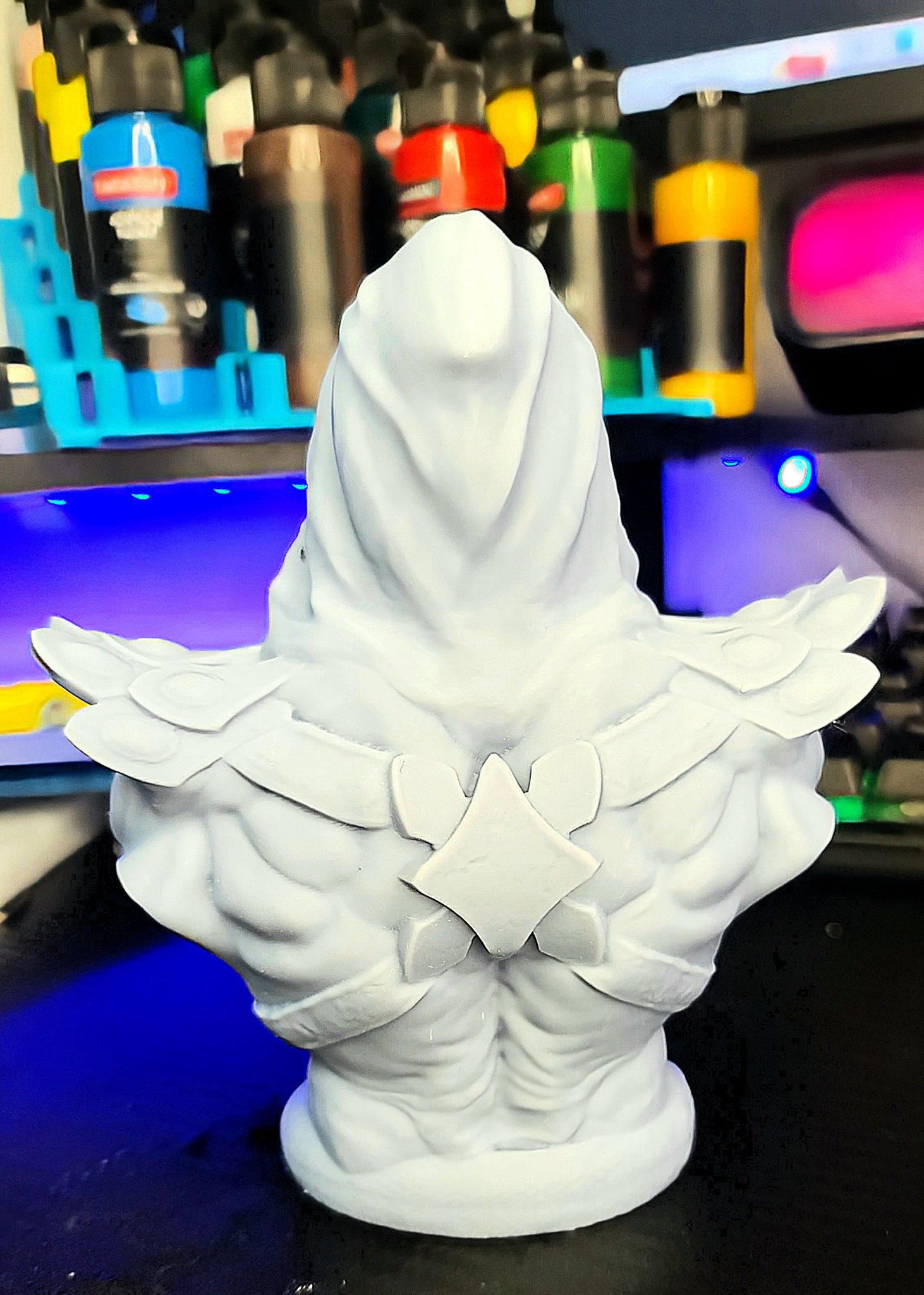 Tượng đầu Skeletor độ phân giải cao hỗ trợ in 3D