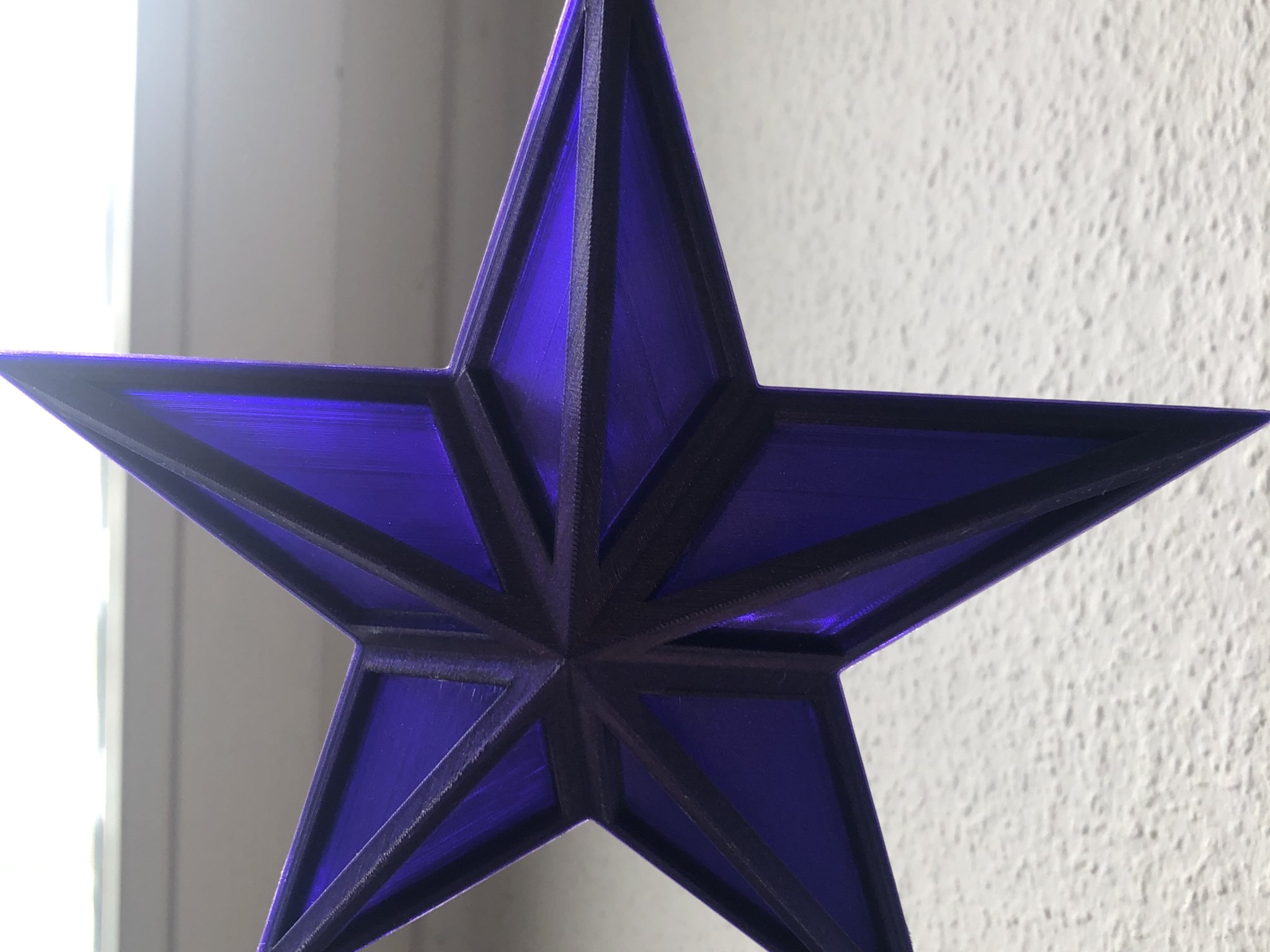 Ngôi sao Giáng sinh 5 cạnh treo trang trí cây thông