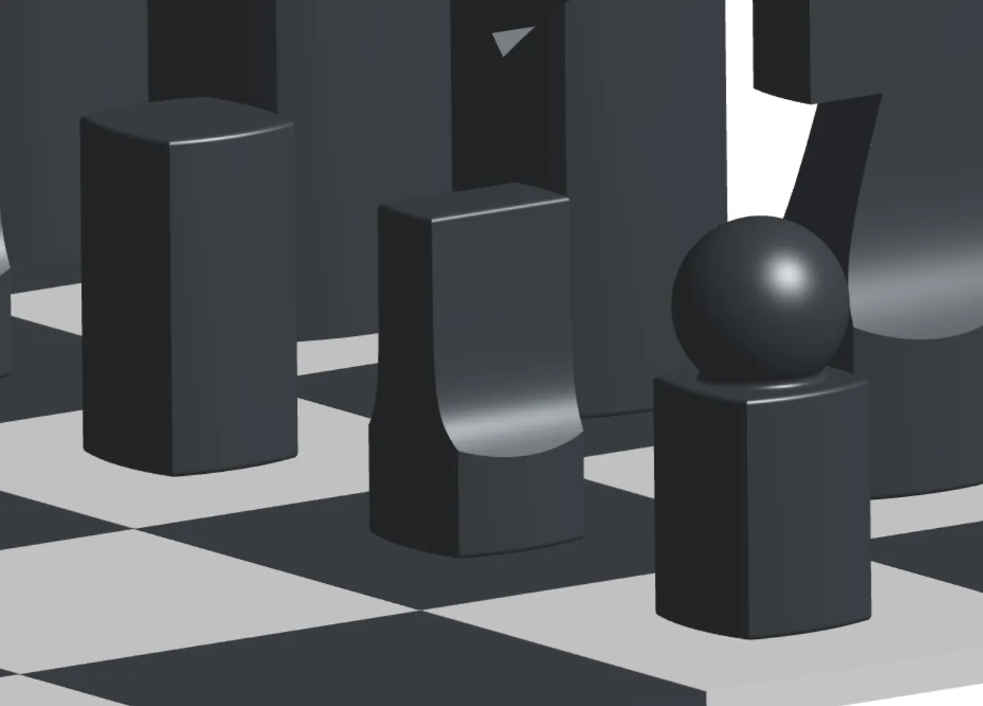 Bộ cờ vua tối giản phong cách hiện đại