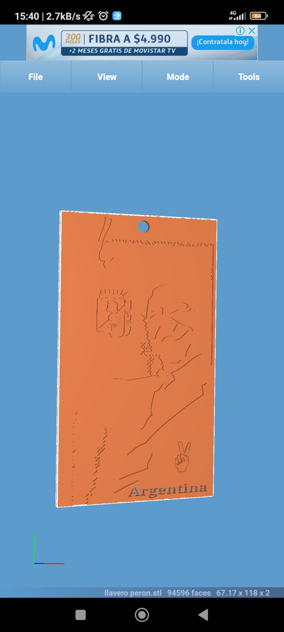 Llavero justicilista của Juan Domingo Perón