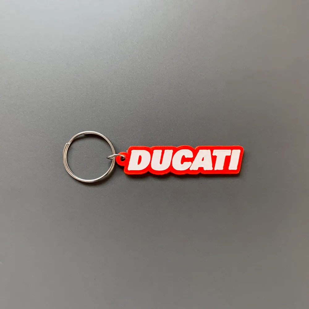 Chìa khóa hình dáng Ducati in 3D với thiết kế đơn giản