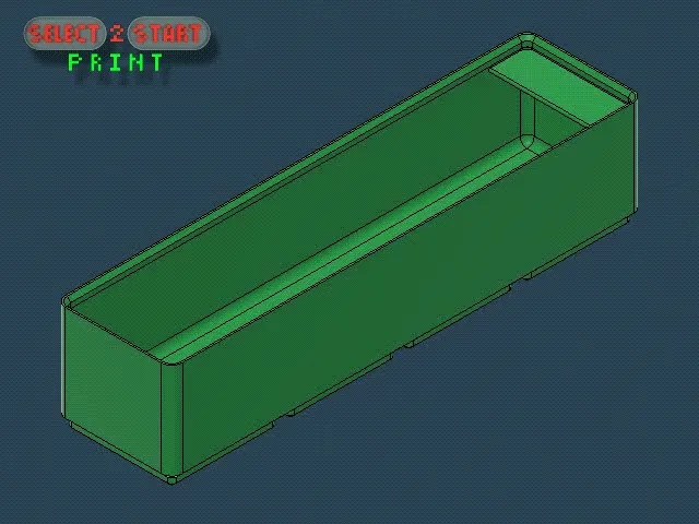 Thùng chứa 4x1x5 Gridfinity cho bàn làm việc