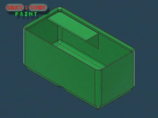 Thùng chứa 1x2x5 cho tổ chức bàn làm việc Gridfinity