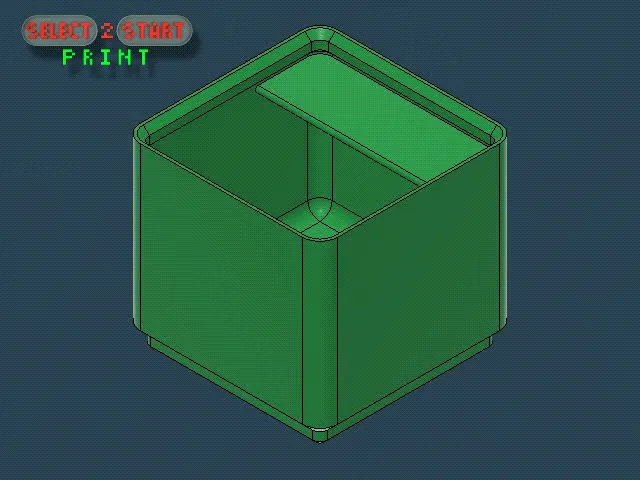 Thùng chứa 1x1x5 cho bàn làm việc Gridfinity