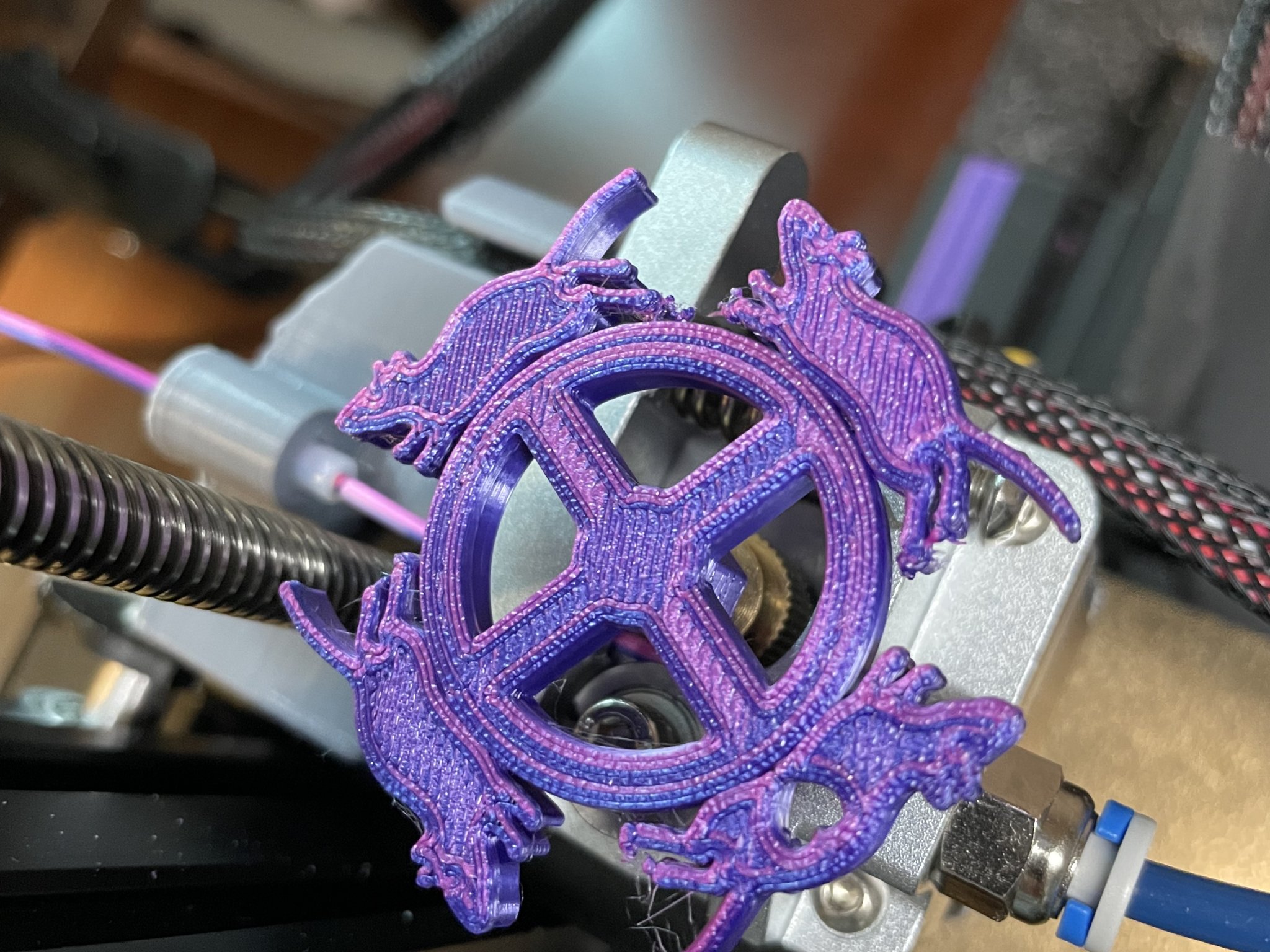 Bánh xe/ núm điều chỉnh extruder chủ đề chuột cho Ender 3 v2