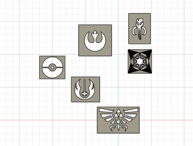 Thẻ decal logo chuyên nghiệp cho các nhân vật và biểu tượng