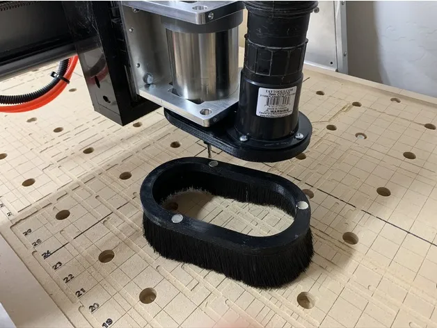 Giày bụi cho trục CNC 80mm với ống hút kiểu shopvac