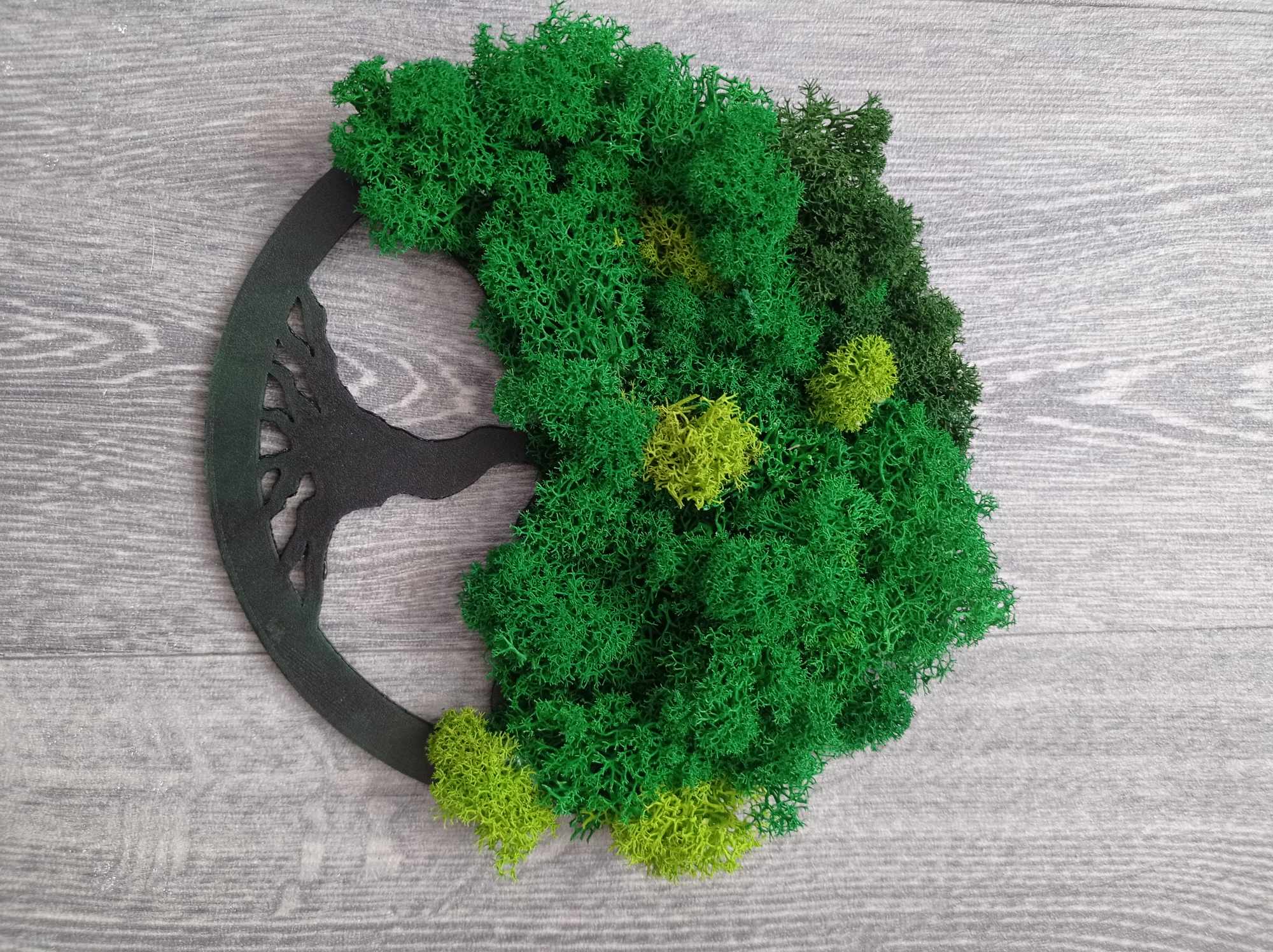 Cây sự sống trang trí bằng rêu