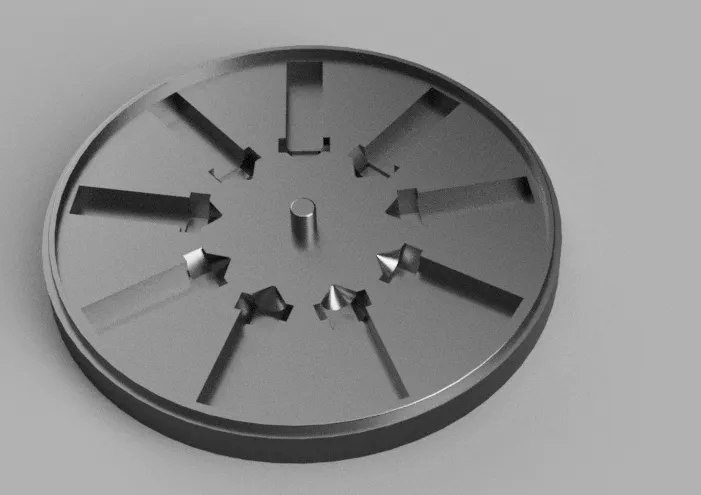 Hộp lưu trữ tròn cho vòi phun Volcano