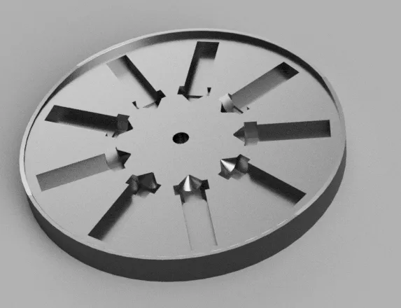 Hộp lưu trữ tròn cho vòi phun Volcano