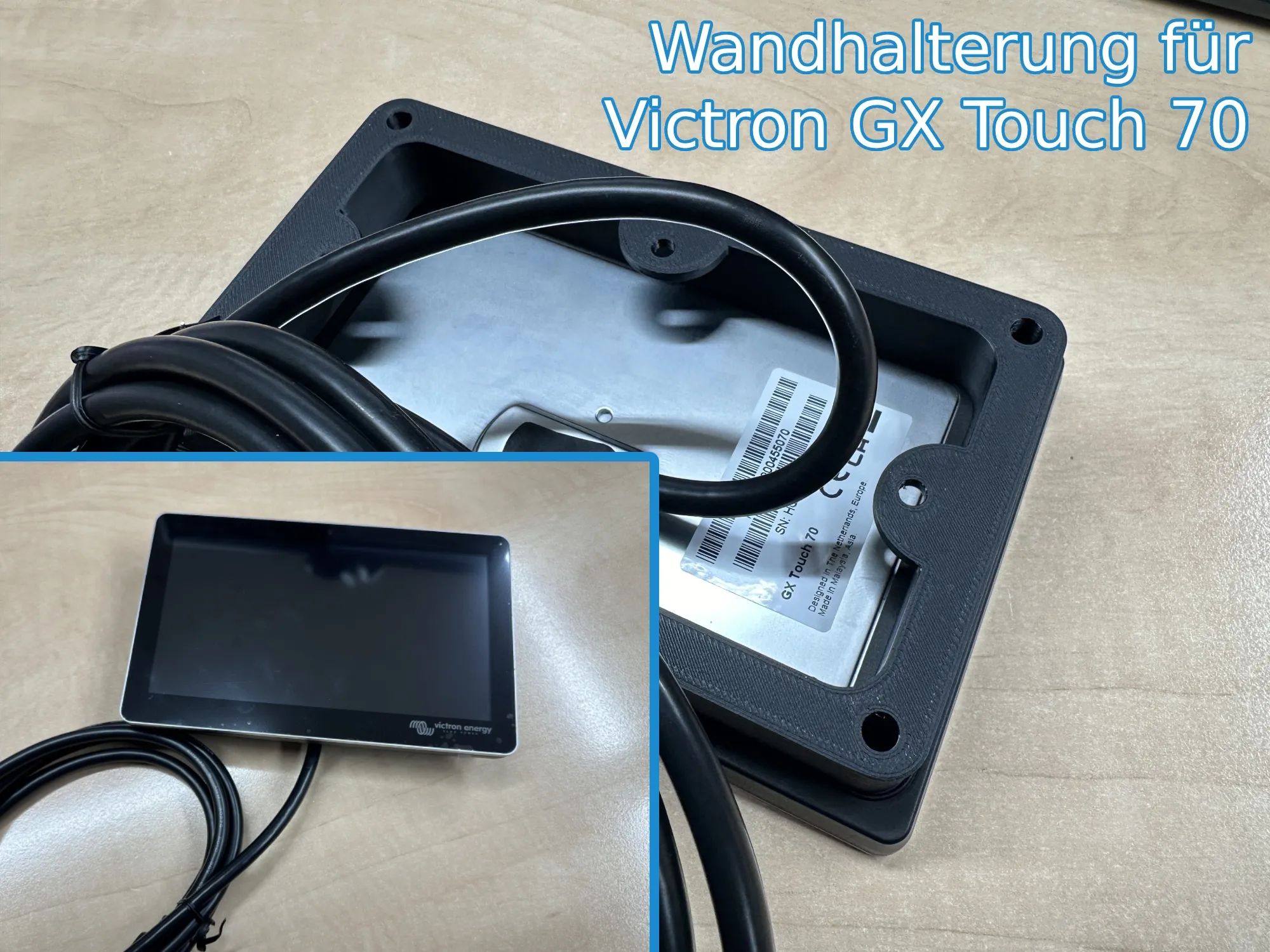 Bộ chuyển đổi gắn tường cho màn hình Victron GX Touch 70