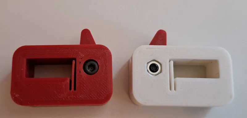 Giá đỡ cho thước đo với cơ chế kẹp exzenter