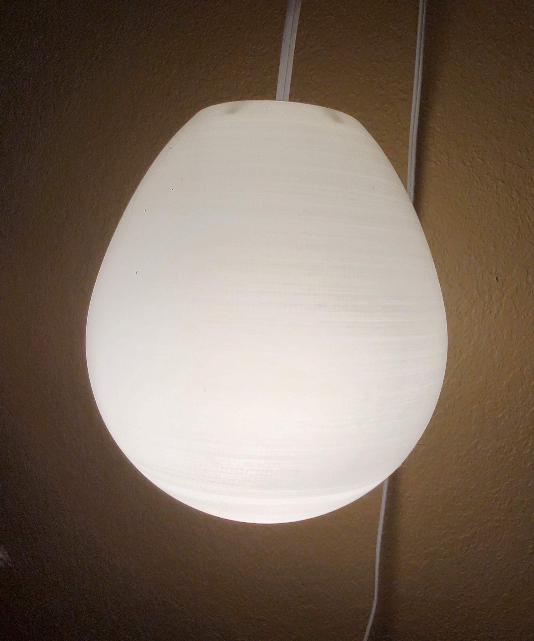 Đèn chụp hình trứng treo ánh sáng