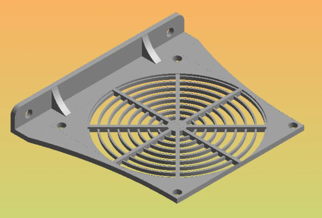 Lưới thông gió cho quạt 90 với khoảng cách lỗ 82