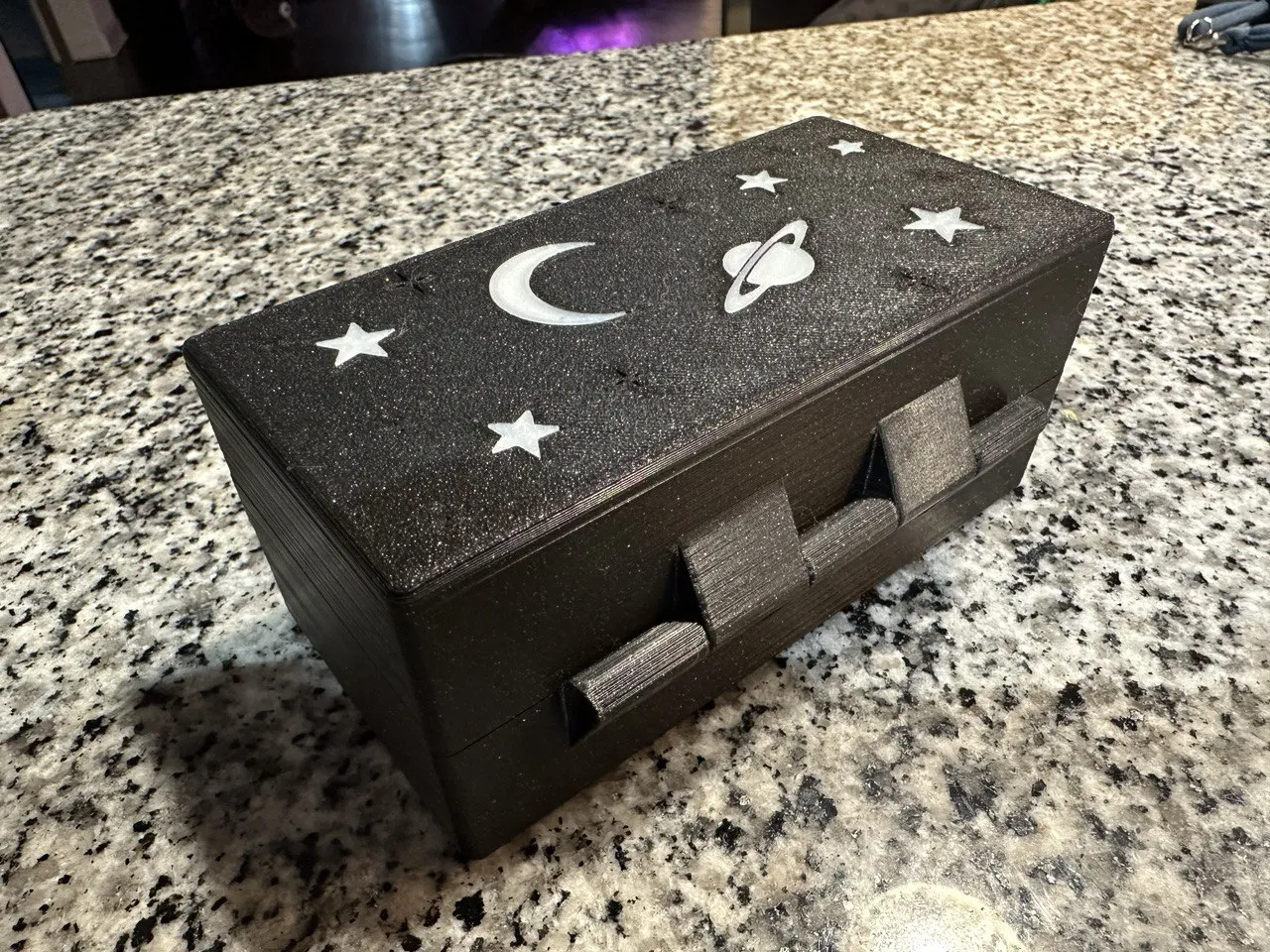 Vỏ đựng slide máy chiếu chủ đề không gian cho 9 slide