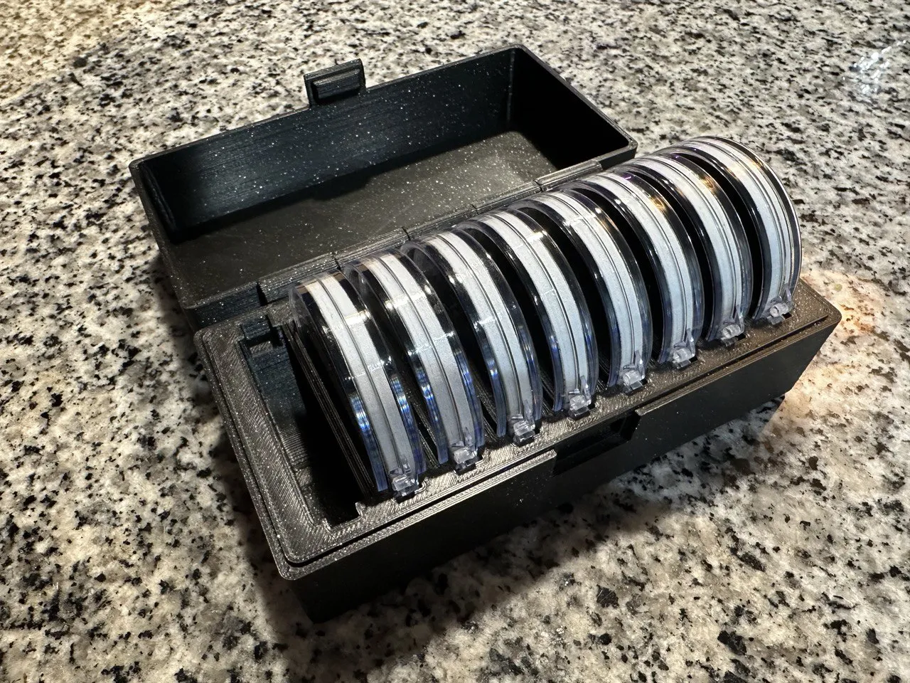 Vỏ đựng slide máy chiếu chủ đề không gian cho 9 slide