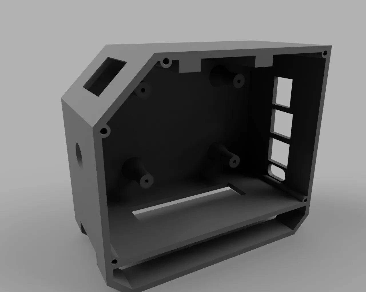 Vỏ cho Raspberry Pi 4B với khe cắm OLED và RFID