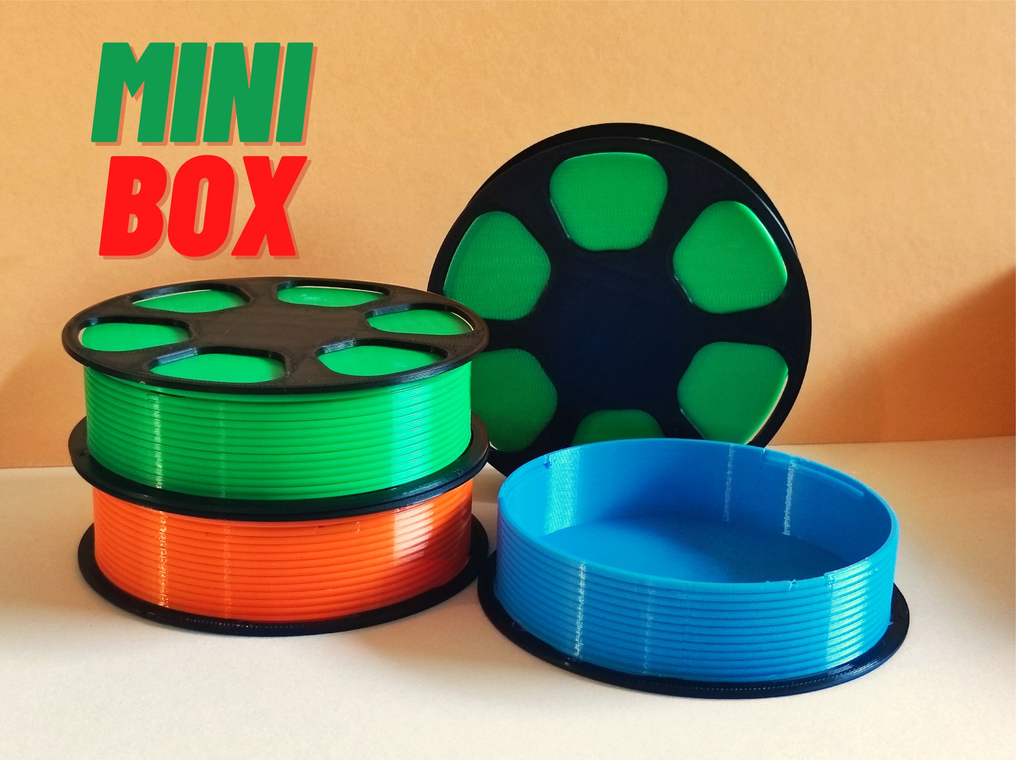 Giá đỡ cuộn filament hình hộp dễ in