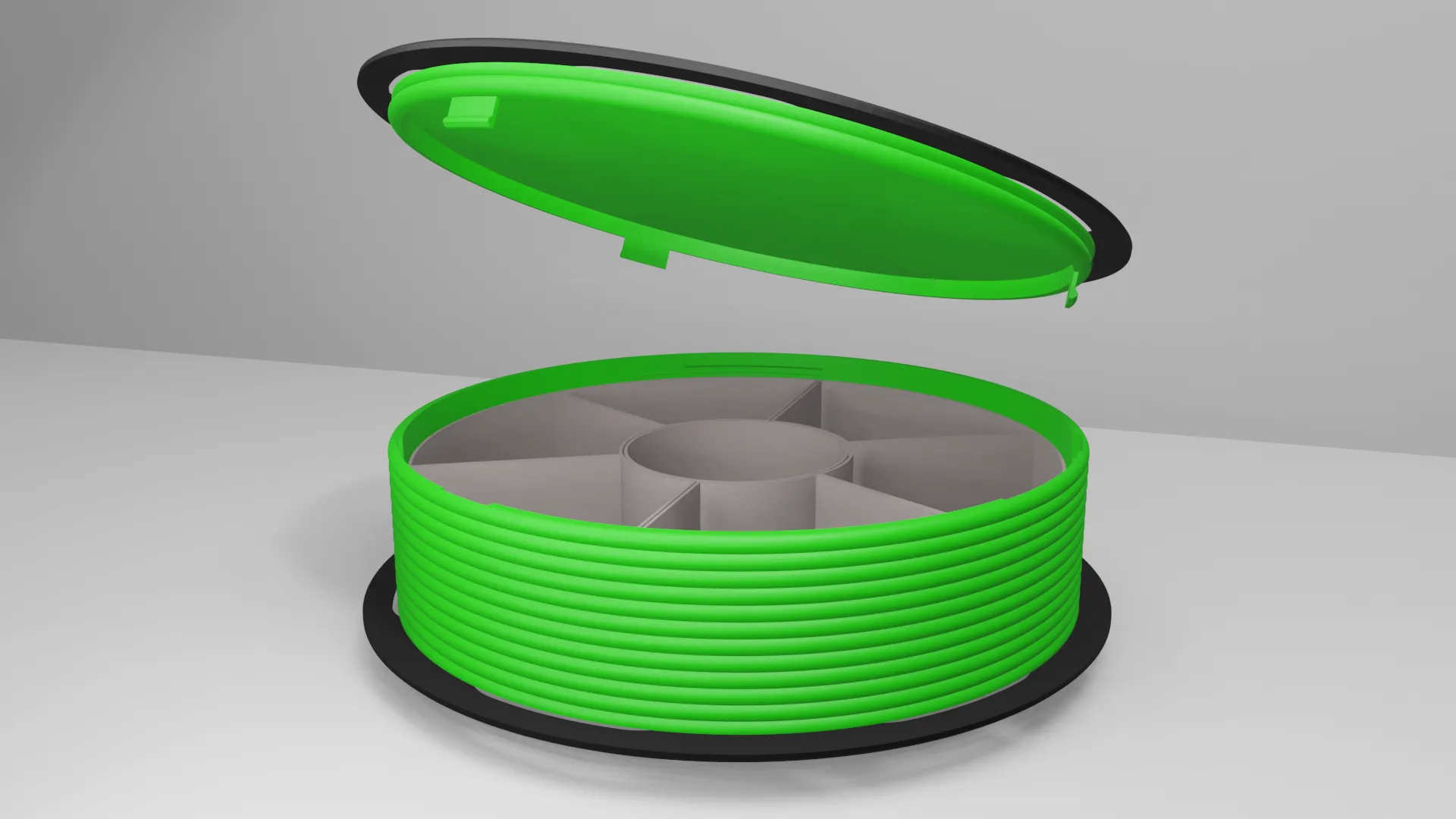 Giá đỡ cuộn filament hình hộp dễ in