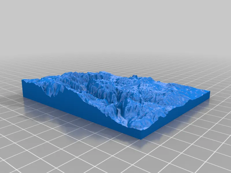 Mô hình địa hình thung lũng Wachau tại Áo