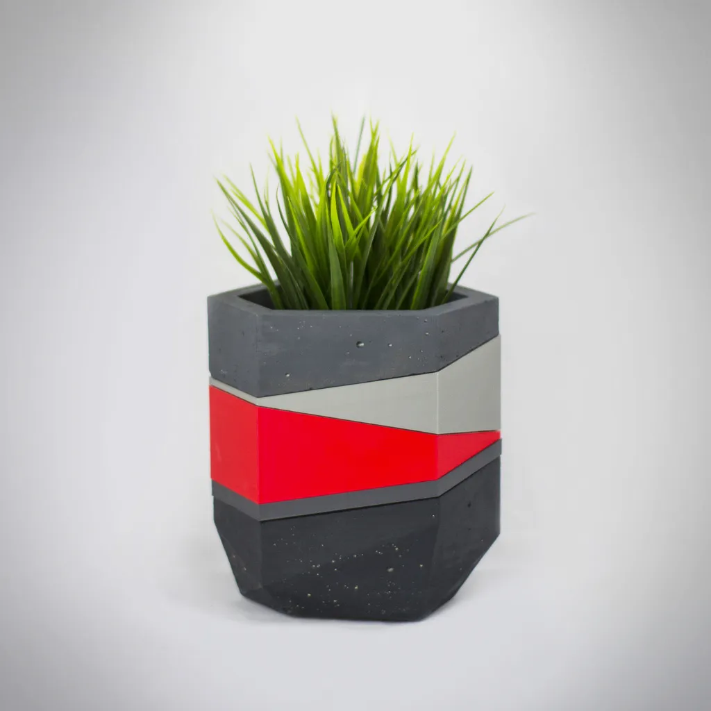 Khuôn chậu cây bằng bê tông hiện đại