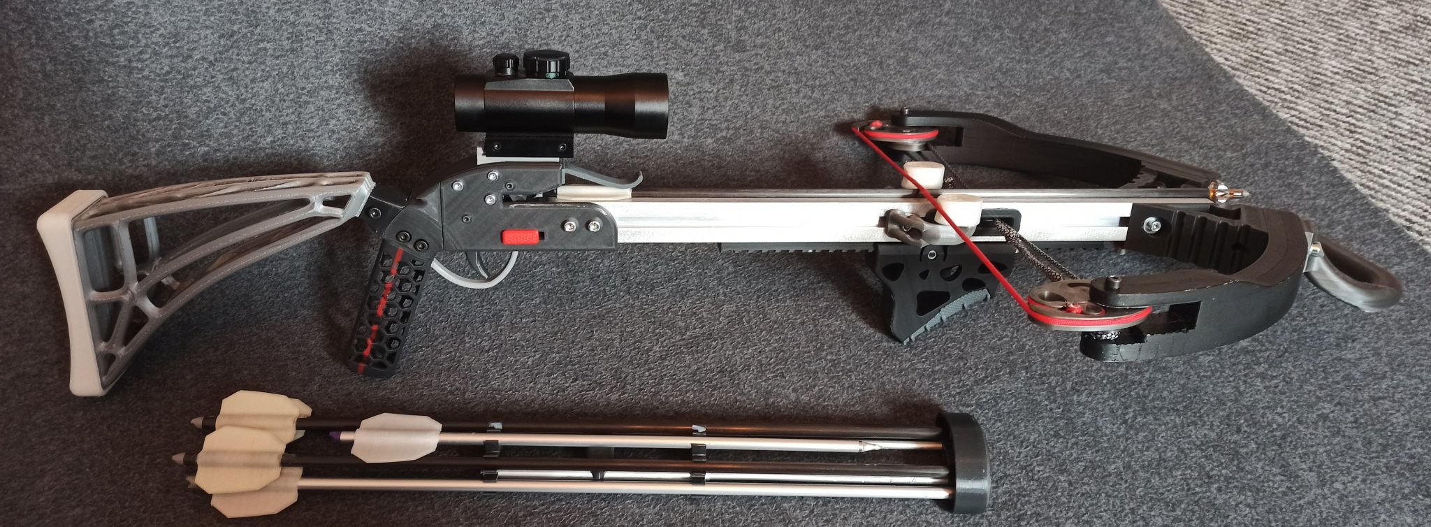 Nỏ compound mạnh 70 lbs in 3D với phụ kiện tùy chỉnh