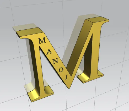 Mô hình thiết kế tên 3D độc đáo với phong cách cá nhân hóa