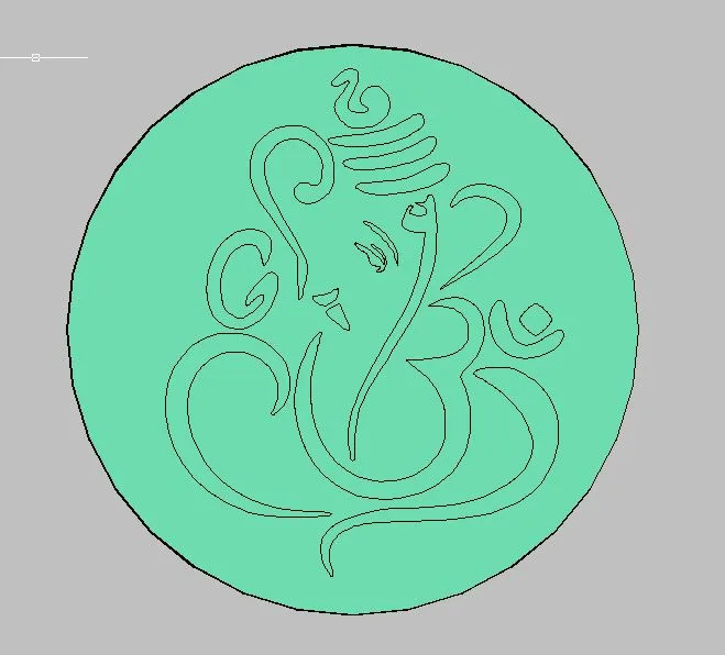 Mặt dây chuyền Ganesh với thiết kế tinh xảo