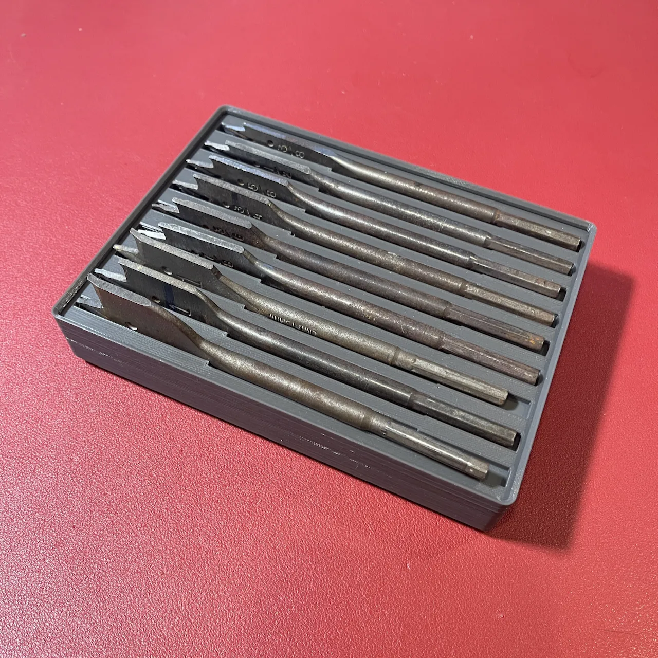 Giá đỡ mũi khoan Spade 8+1 Gridfinity