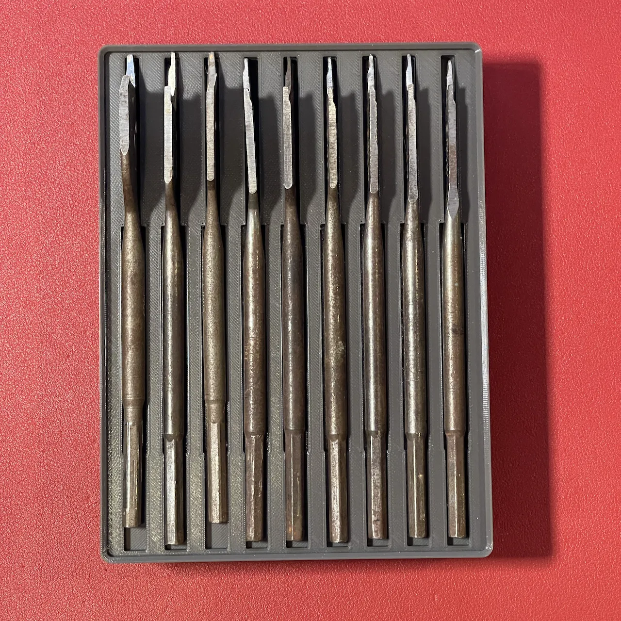 Giá đỡ mũi khoan Spade 8+1 Gridfinity