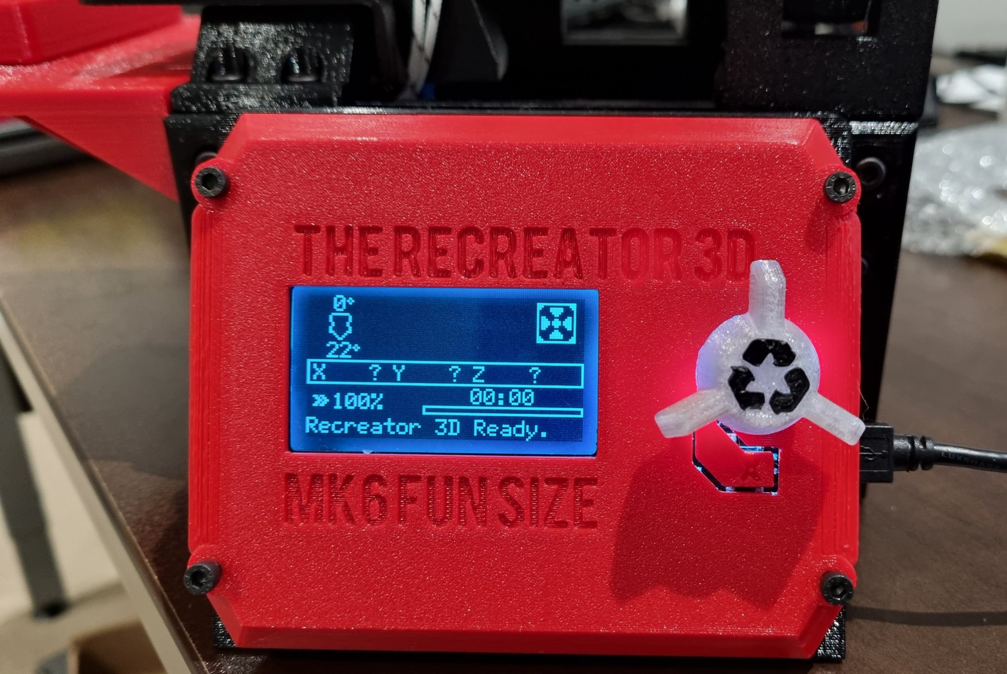 Mặt trước và đế điều chỉnh cho Recreator 3D từ Fysetc AIO II