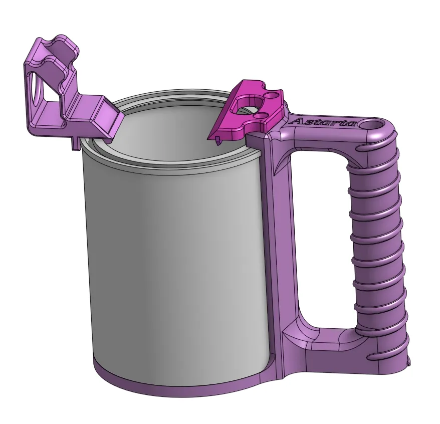 Giá đỡ cho hộp sơn 0,6 lít và cọ vẽ