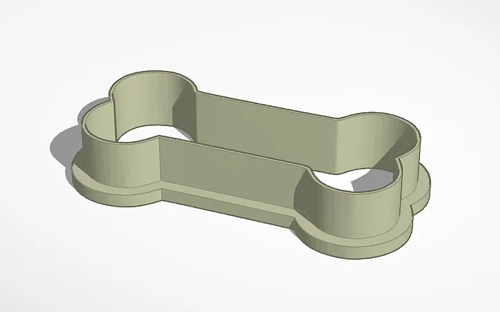 Khuôn cắt bánh quy hình xương chó