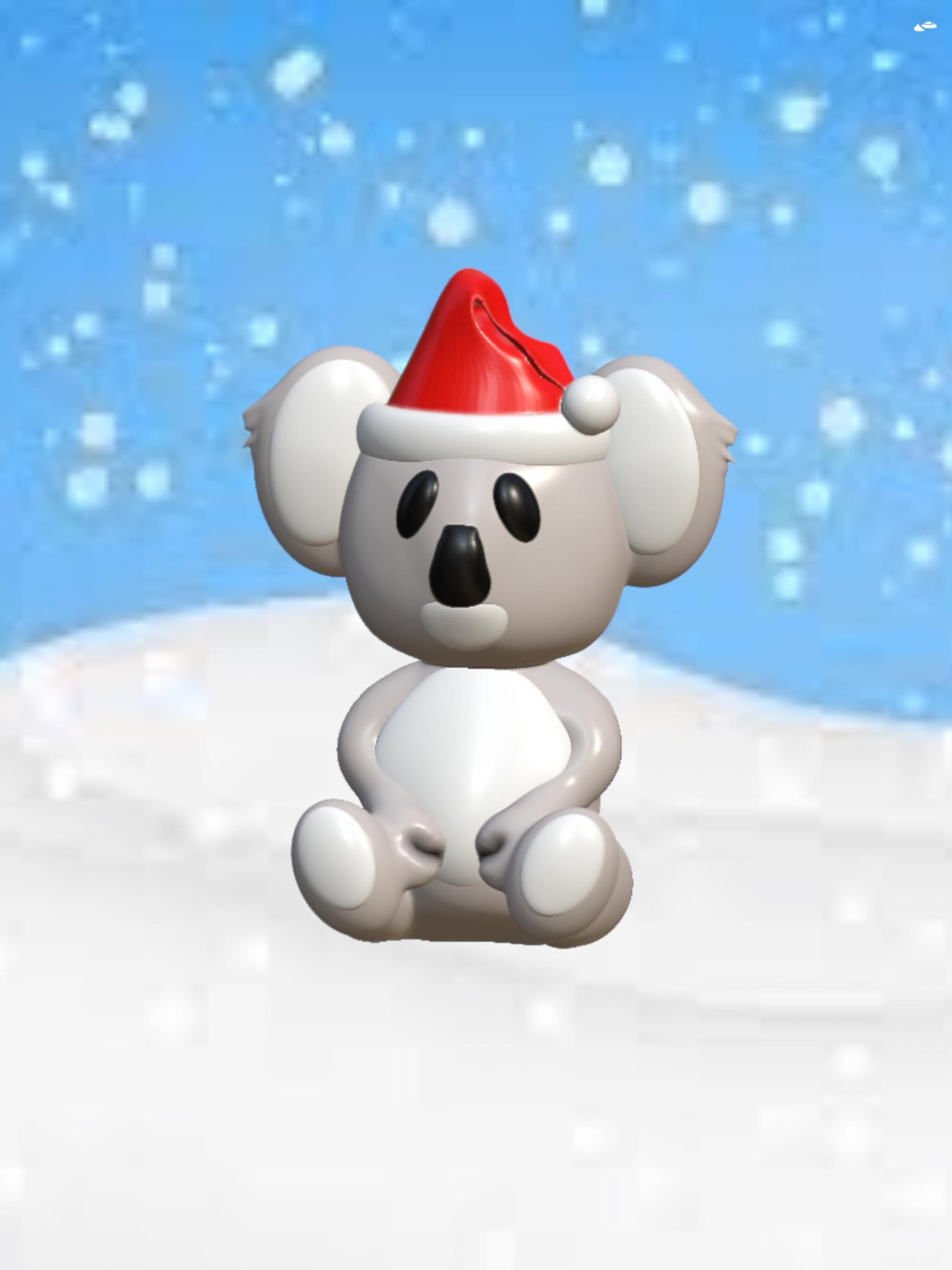 Gấu túi Kola Giáng Sinh Úc đội mũ Santa