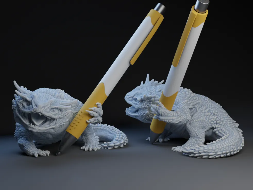 Giá đỡ bút rồng độc đáo cho không gian làm việc