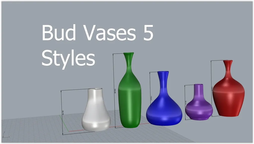Bình hoa Bud 5 kiểu dáng khác nhau