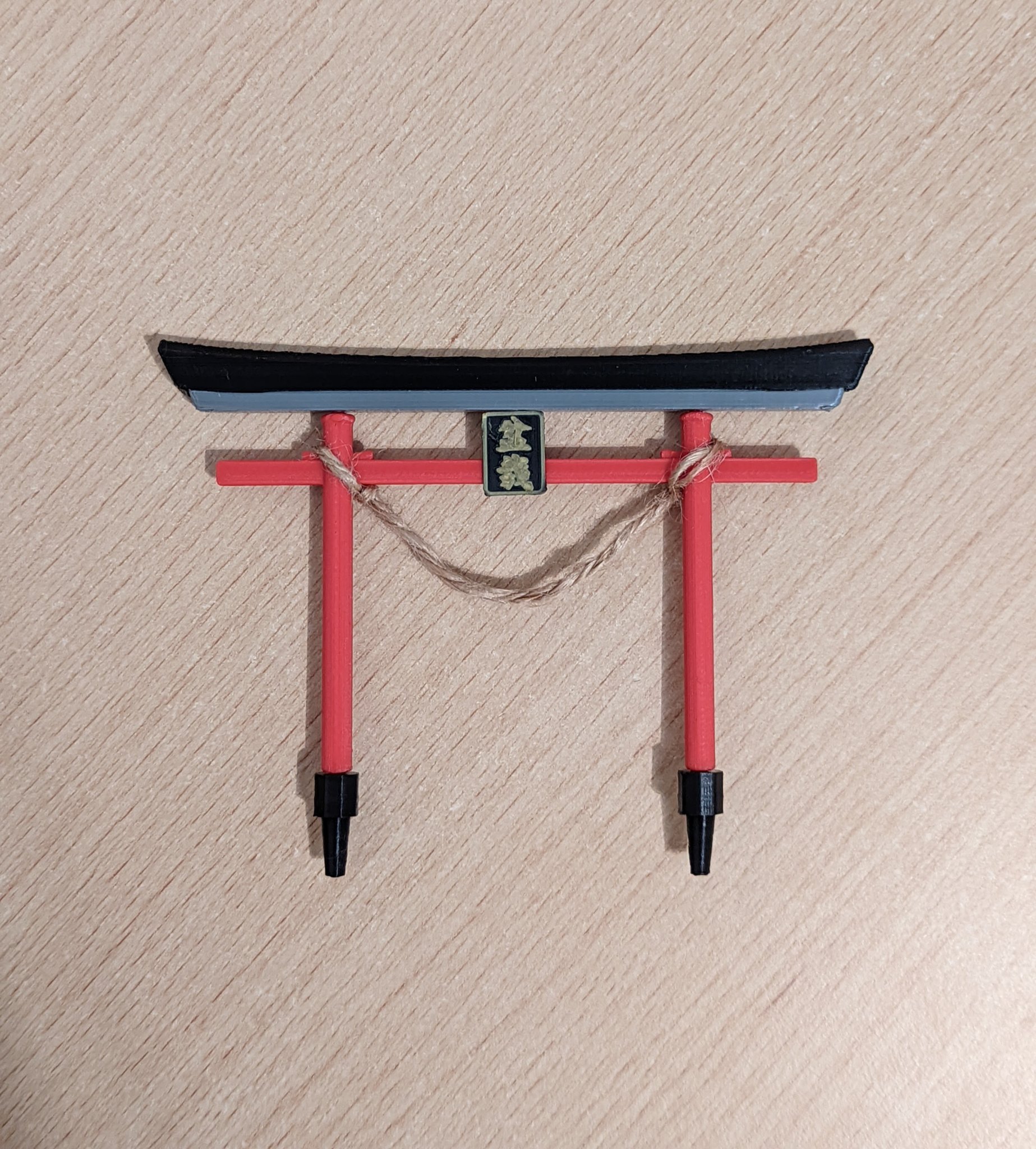 Cổng Torii Nhật Bản trang trí bonsai 90mm x 120mm x 7mm