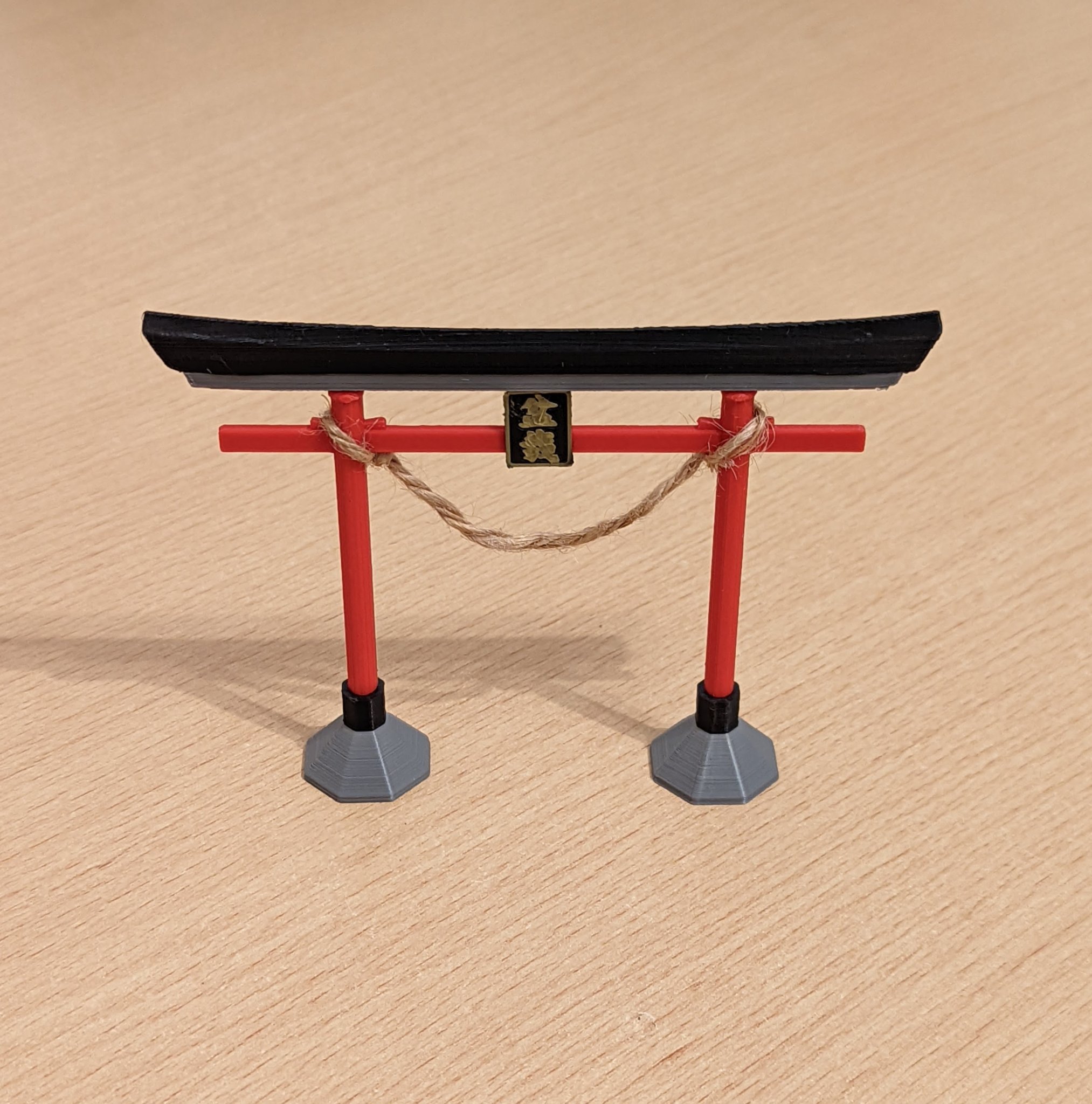 Cổng Torii Nhật Bản trang trí bonsai 90mm x 120mm x 7mm