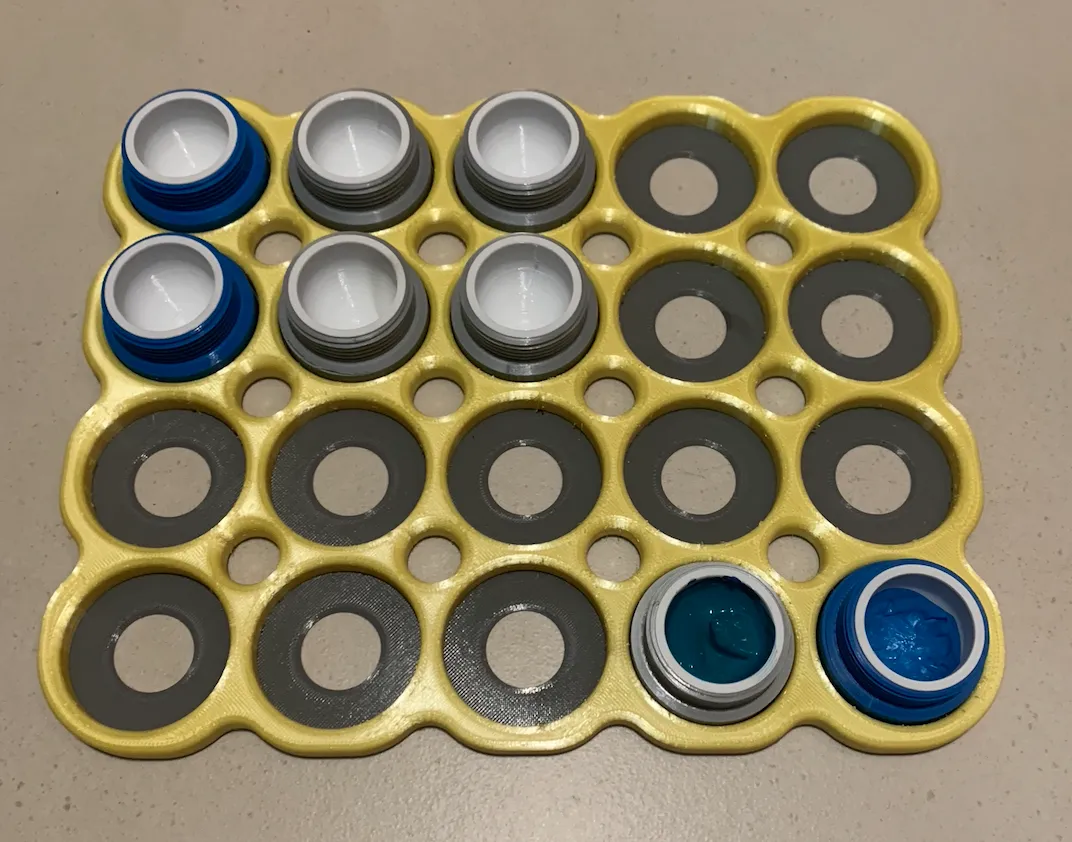 Giá đỡ hộp giữ màu và hỗn hợp không bị khô