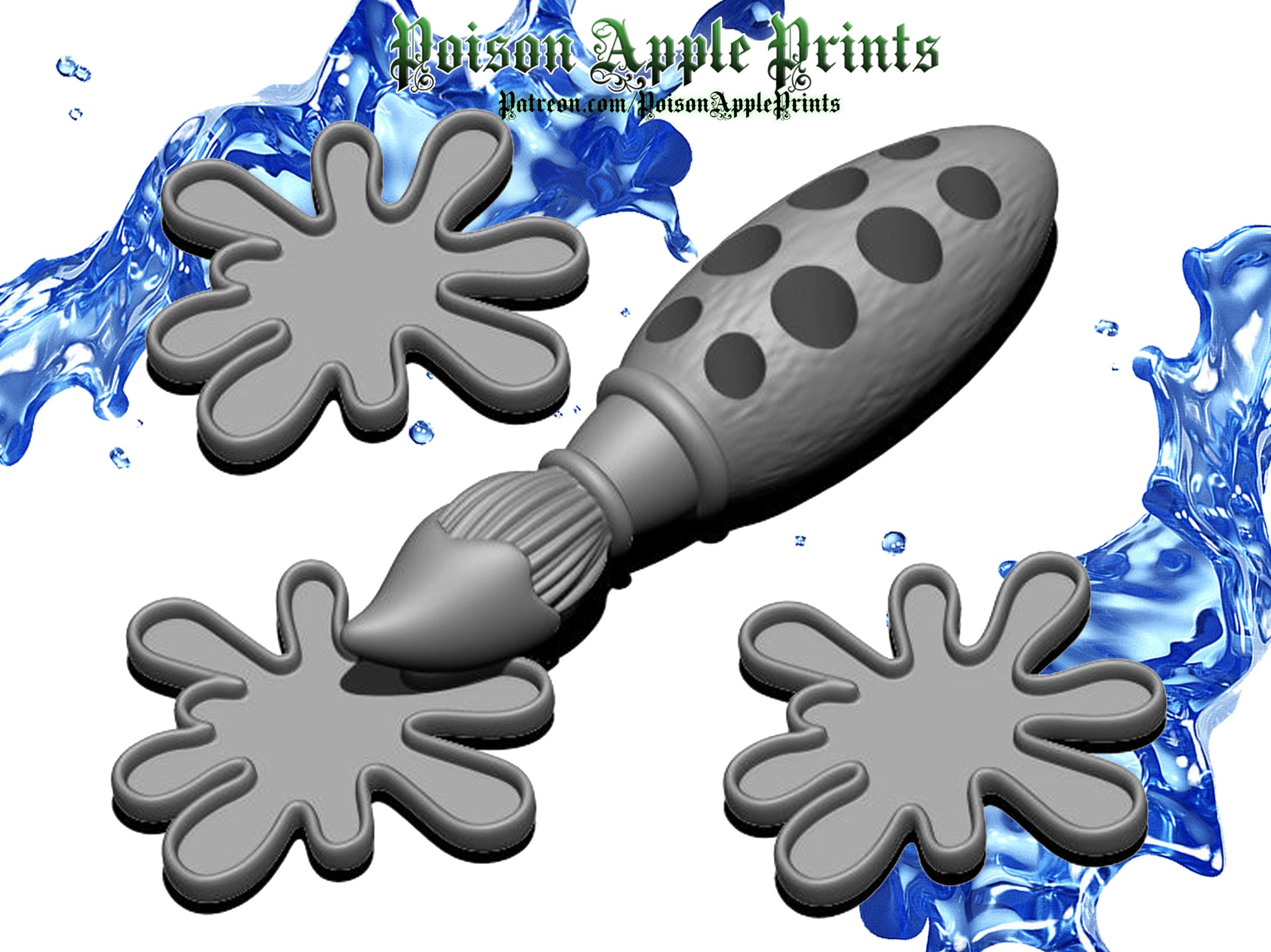 Giá đỡ cọ vẽ và bảng màu mini lấy cảm hứng từ Epic Mickey