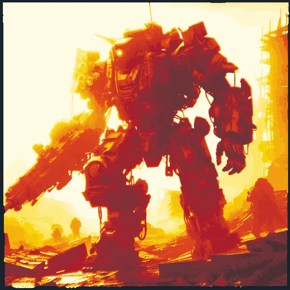 Chiến binh mech 6 - Tác phẩm nghệ thuật Hueforge