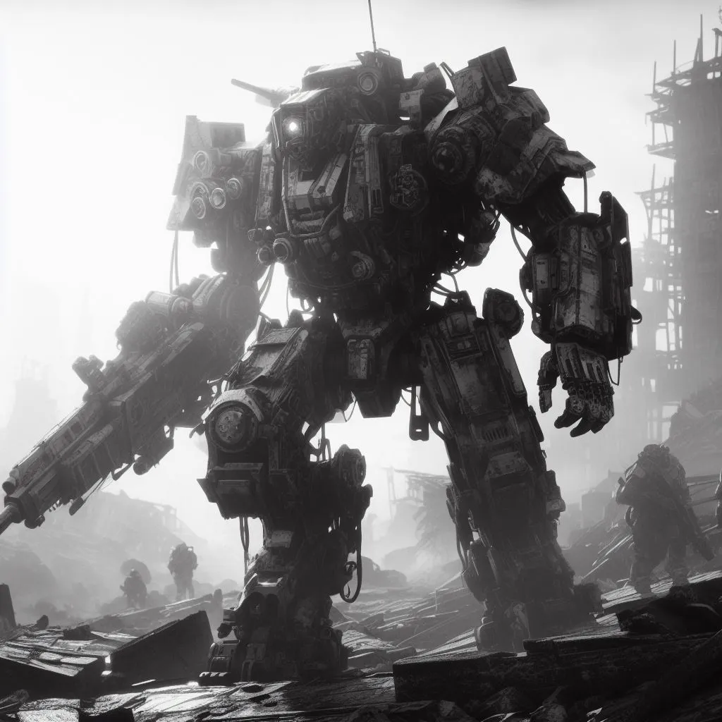 Chiến binh mech 6 - Tác phẩm nghệ thuật Hueforge