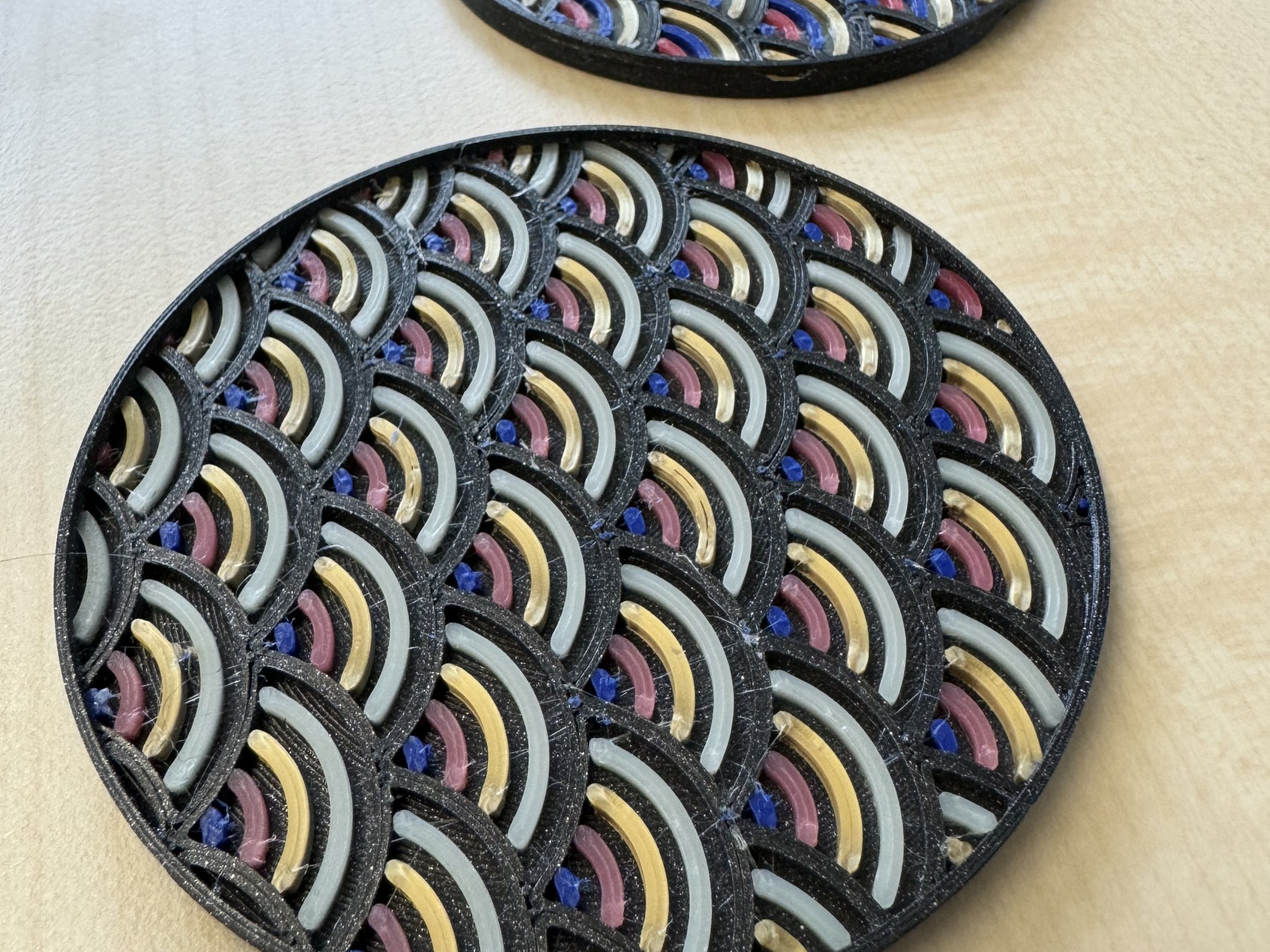 Đế lót ly đa sắc Kanagawa Wavepattern cho Prusa XL