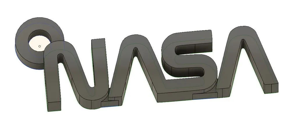 Móc khóa NASA đơn giản