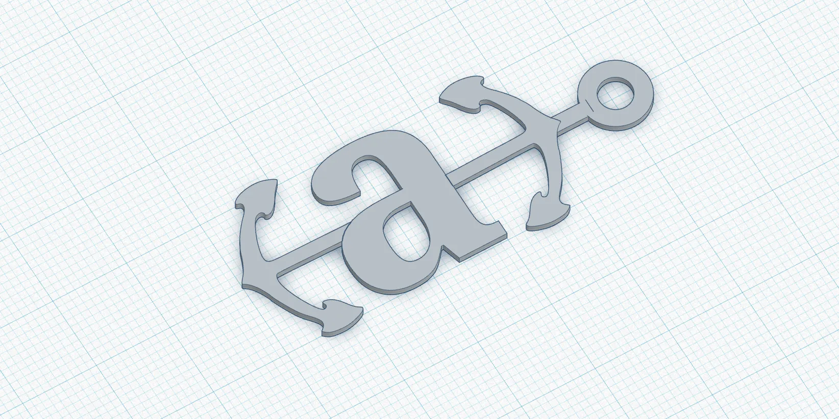 Móc khóa hài hước hình neo cho lập trình viên