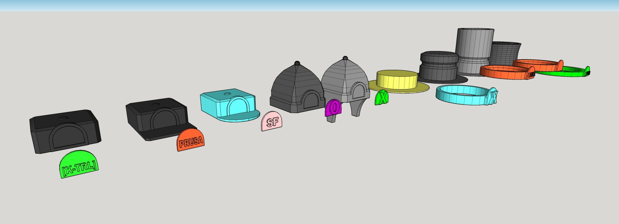 Bộ mũ có logo cho nhân vật Mini 13: Set 5